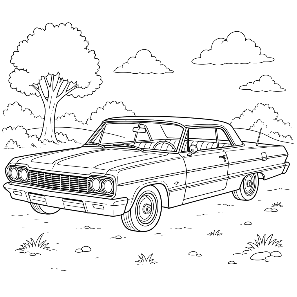 Coloriage Chevrolet Impala