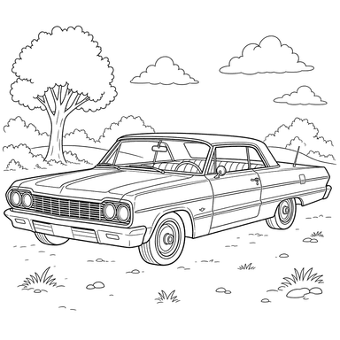 Dibujo para colorear de Chevrolet Impala