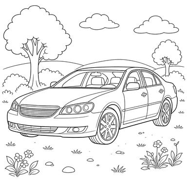 Раскраска Chevrolet Malibu