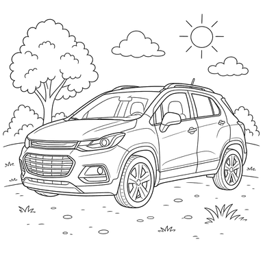 Chevrolet Trax Coloring Page