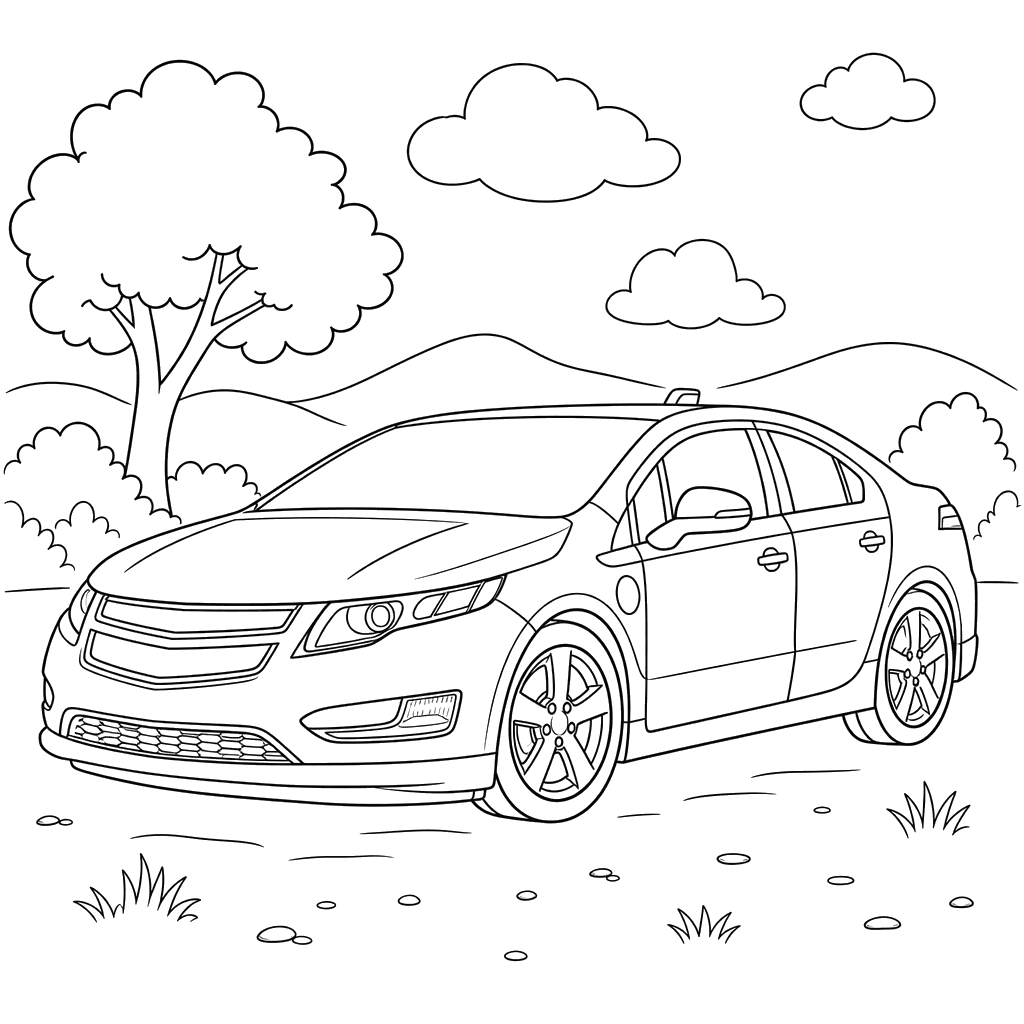 Dibujo para colorear Chevrolet Volt