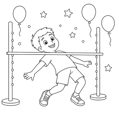 Desenho para colorir de Dança do Limbo