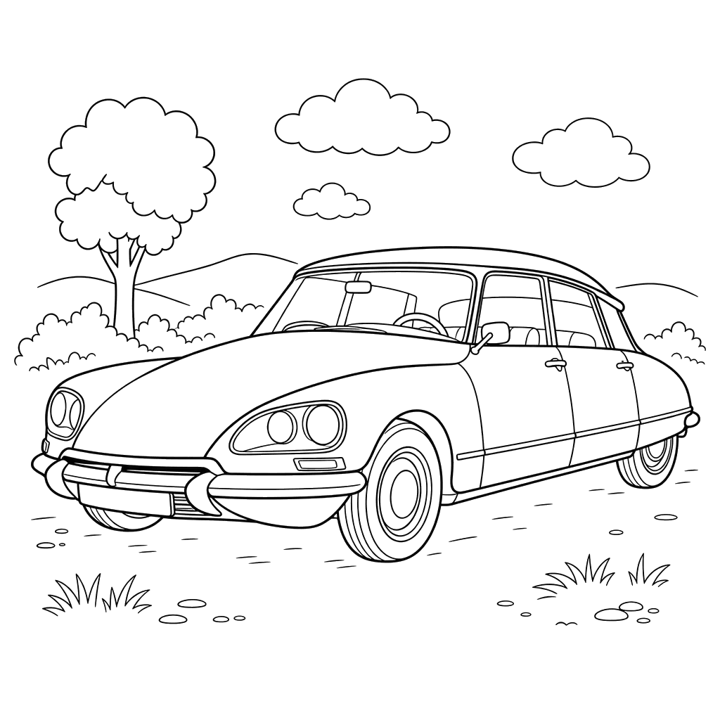 Coloriage Citroën DS