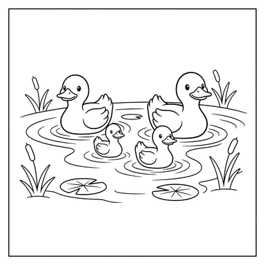 Colo des Canards dans l'Étang | ColorBoom