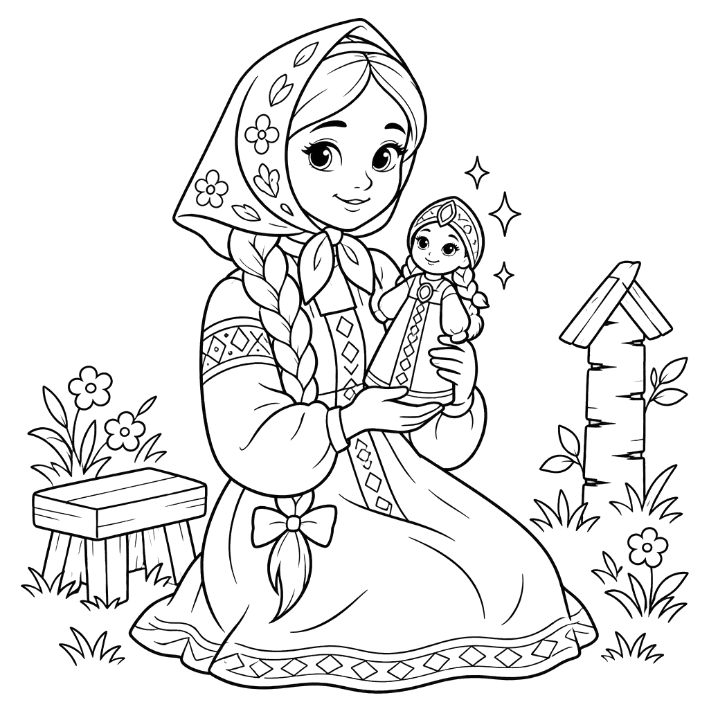 Vasilisa the Beautiful and Her Magic Doll