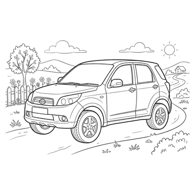 Coloriage Daihatsu Terios pour enfants