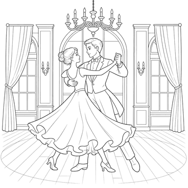 Waltz Dancing Couple