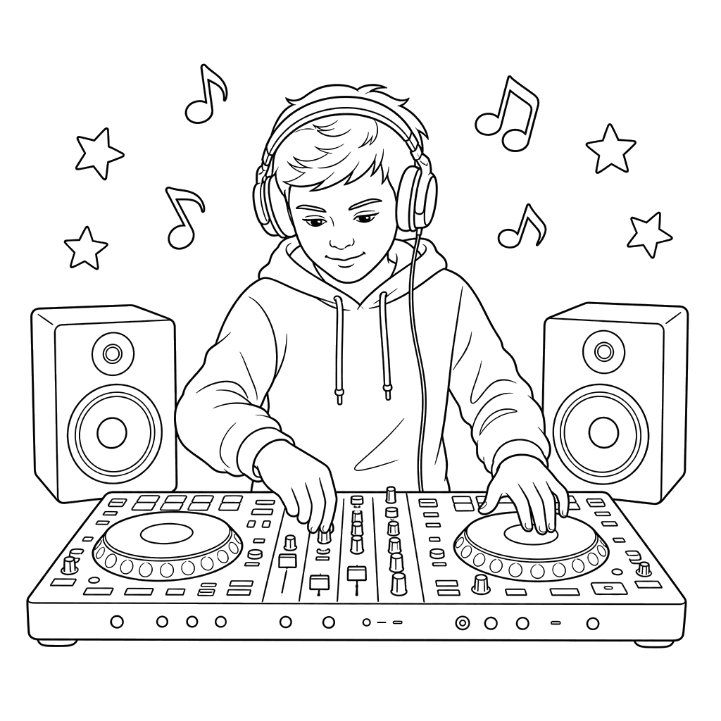 DJ am Mischpult