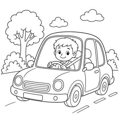 Chauffeur joyeux