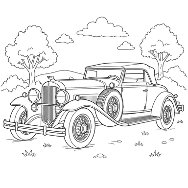 Dibujo para colorear de Duesenberg Model J