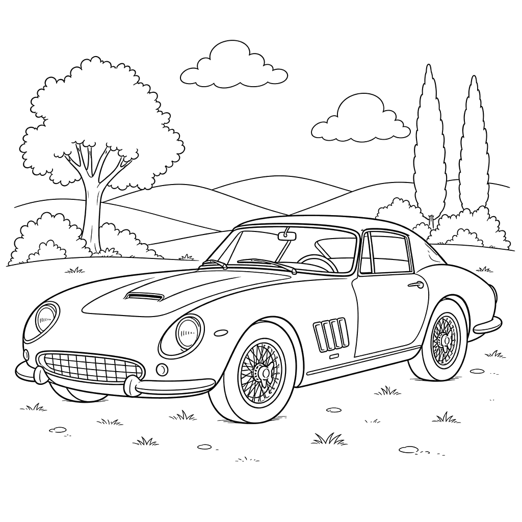 Coloriage Ferrari 275 GTB