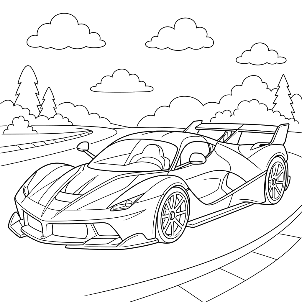 Supercarro Ferrari FXX-K