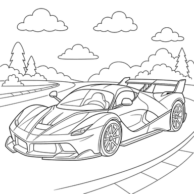 Supercarro Ferrari FXX-K