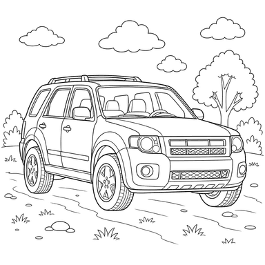 Ford Escape Coloring Page