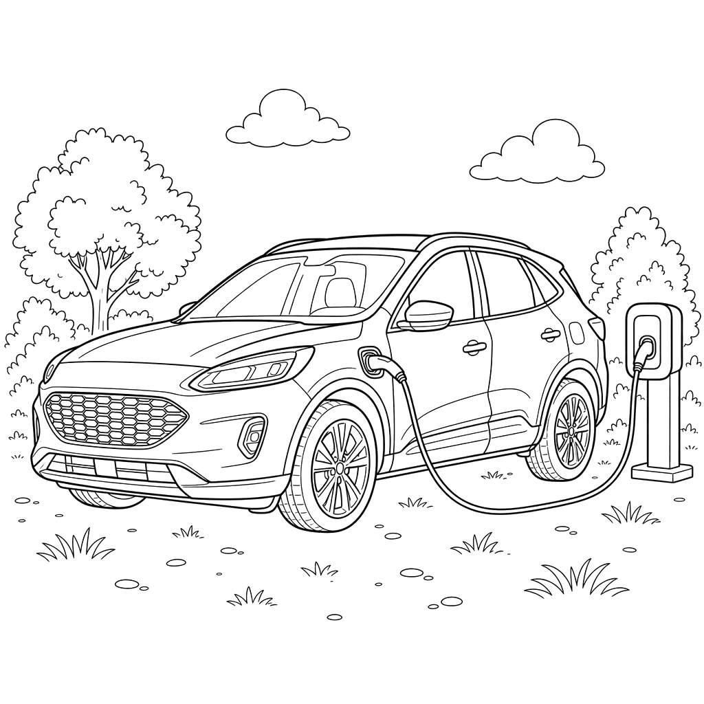 Coloriage Ford Escape PHEV