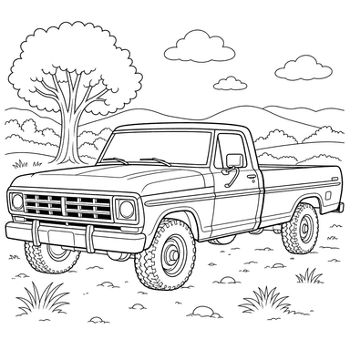 Coloriage Camion Ford F-Series
