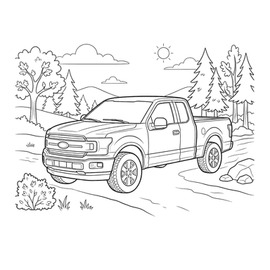 Раскраска Ford F-150