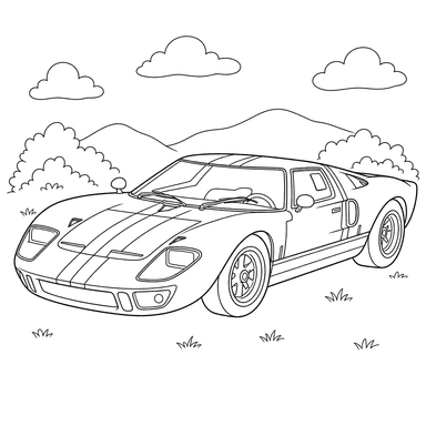 Coloriage Ford GT
