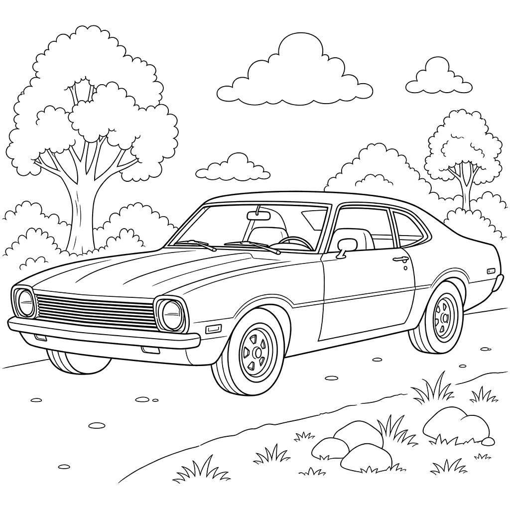 Dibujo para colorear de Ford Maverick