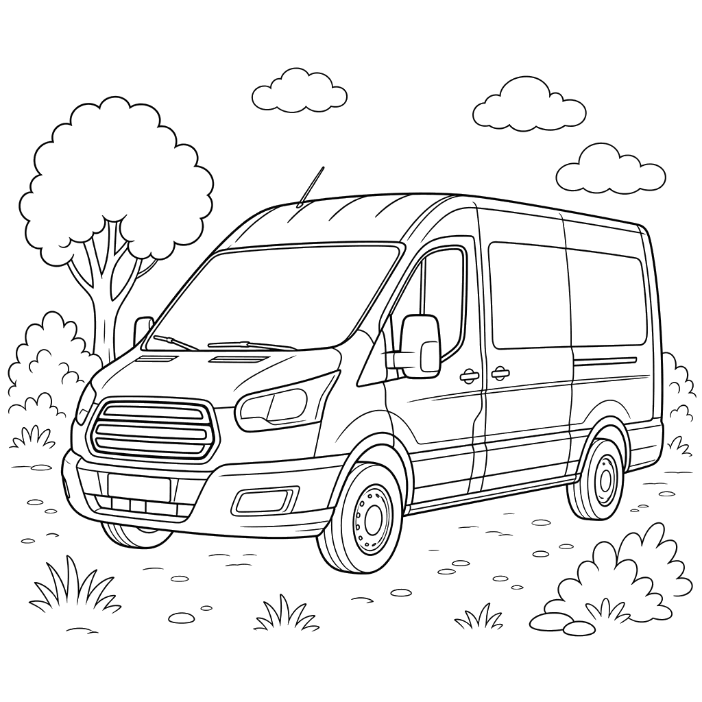 Dibujo para colorear de Ford Transit