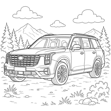 Раскраска Кроссовер GAC GS8