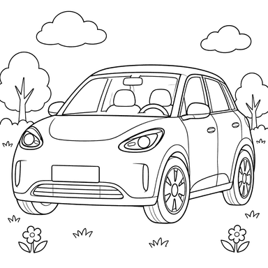 Geely Xingyuan Ausmalbild