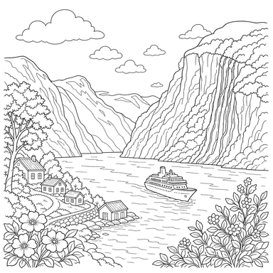 Le Fjord de Geiranger en Norvège