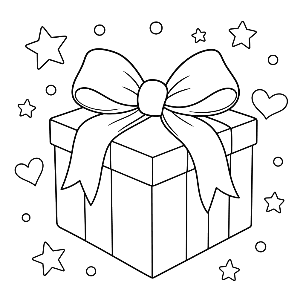 Geschenkbox mit großer Schleife