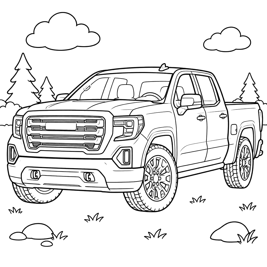 GMC Sierra de quarta geração ao ar livre