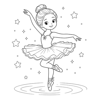 Graceful Ballerina Dancing