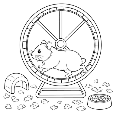 Hamster im Laufrad