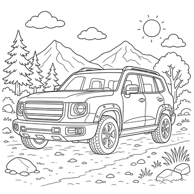 Раскраска Внедорожник Haval Dargo