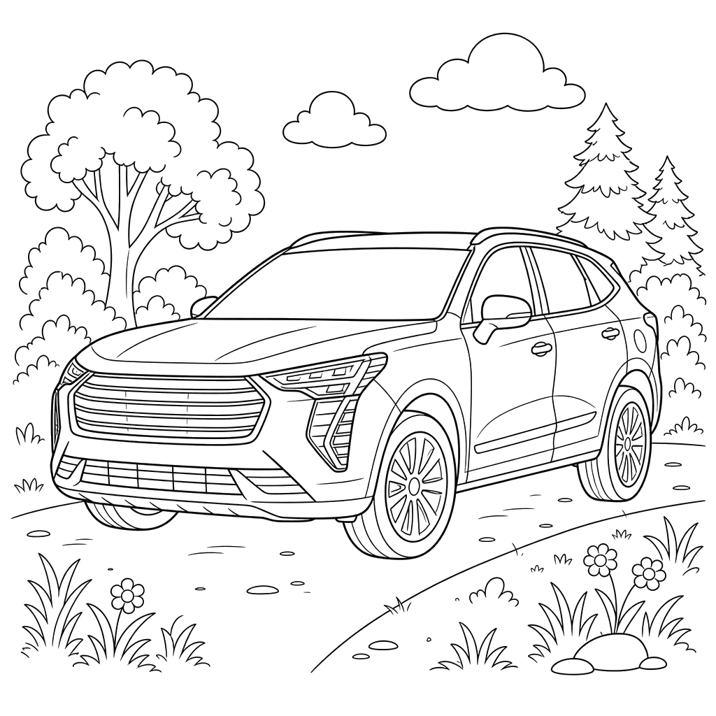 Dibujo para colorear de Haval Jolion