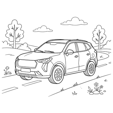 Раскраска автомобиль Haval Jolion
