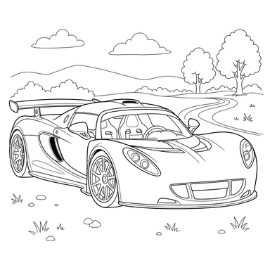 Desenho para colorir Hennessey Venom GT