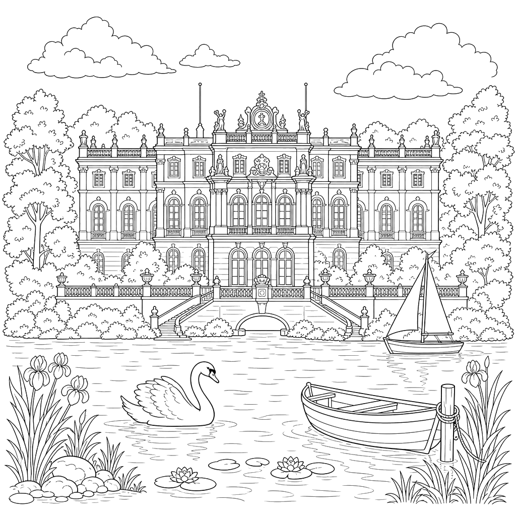 Palácio de Herrenchiemsee na Alemanha