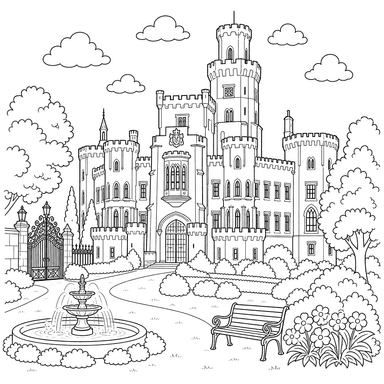 Hluboká Castle in Czechia