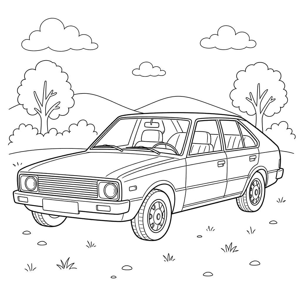 Coloriage Hyundai Pony