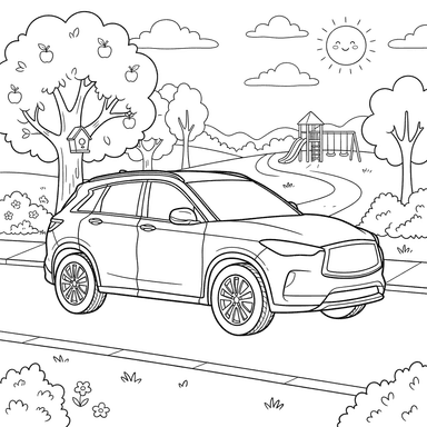Coloriage Infiniti QX50 SUV