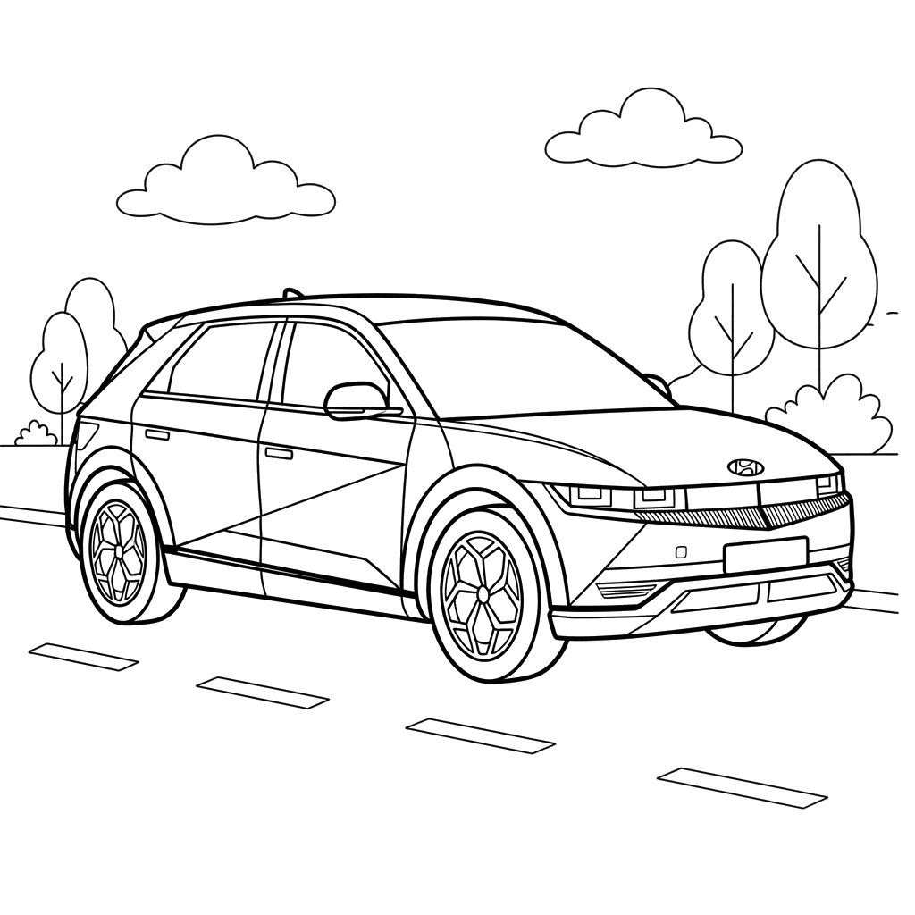Dibujo para colorear Ioniq 5
