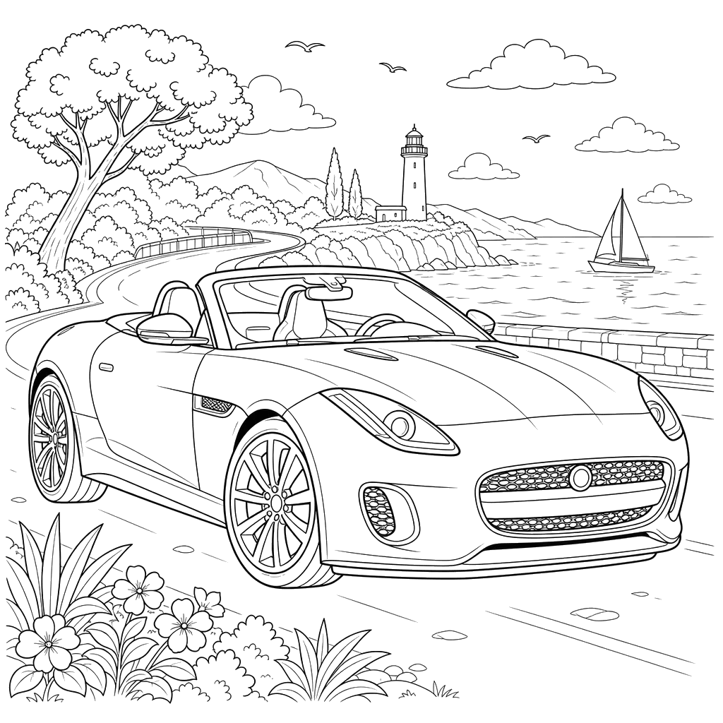 Carro esportivo Jaguar F-Type