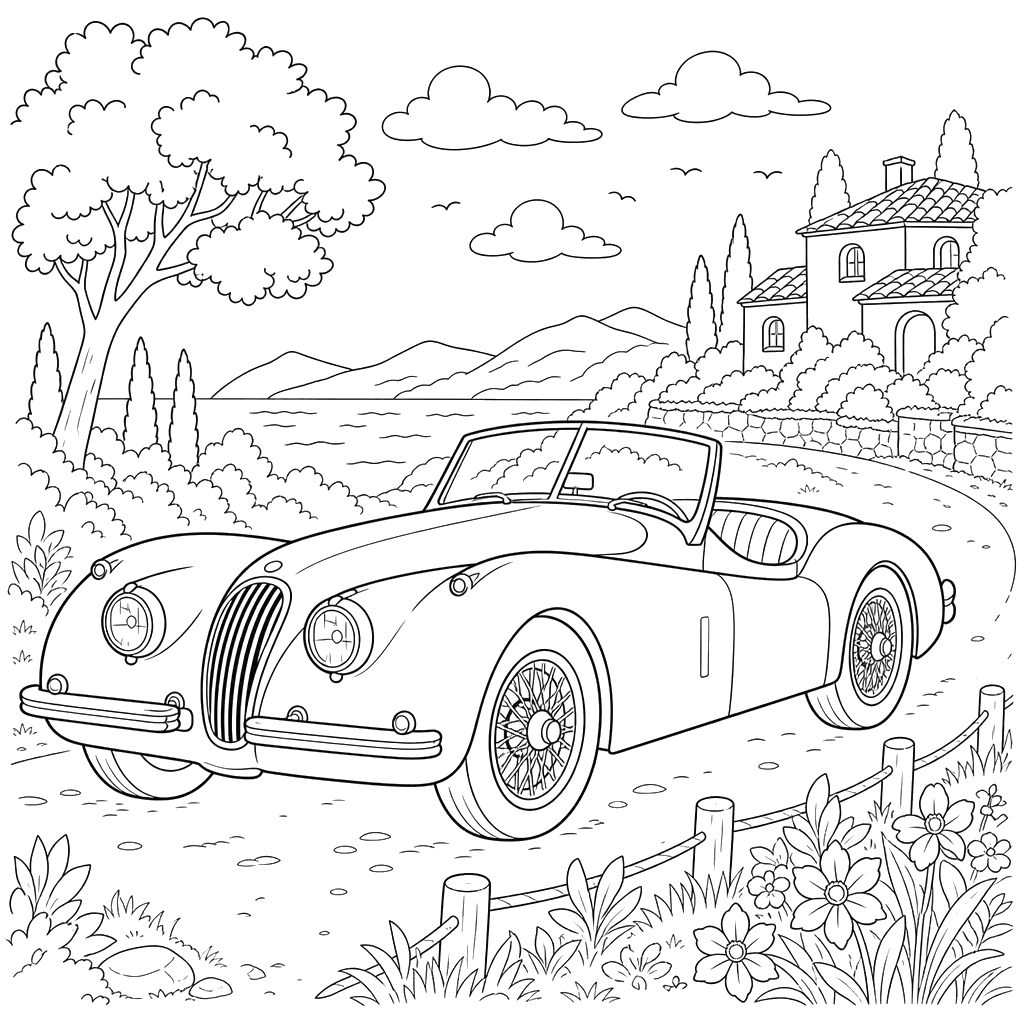 Carro Esportivo Clássico Jaguar XK120