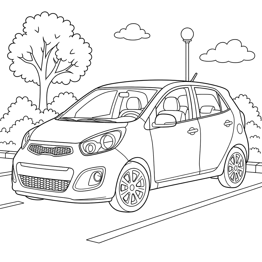 Desenho para Colorir Kia Picanto II