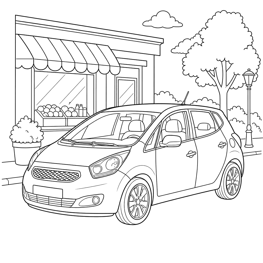 Kia Venga Hatchback am Geschäft