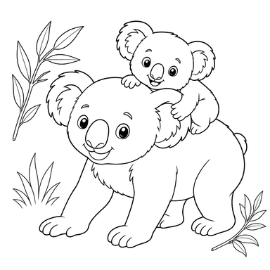 Koala mit Baby