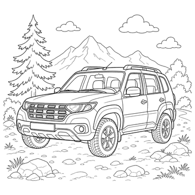 LADA Niva Travel Ausmalbild