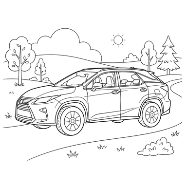 Раскраска Lexus RX