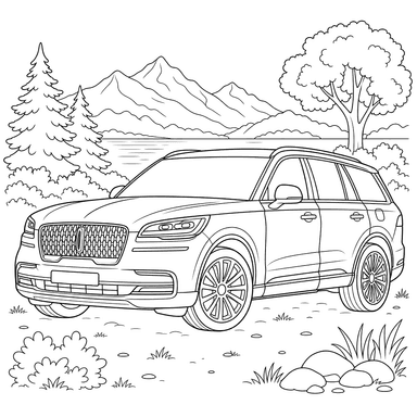 Coloriage Lincoln Aviator