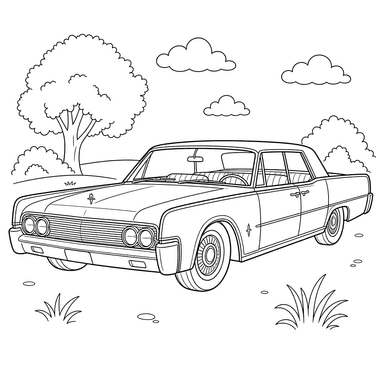 Dibujo para colorear de Lincoln Continental