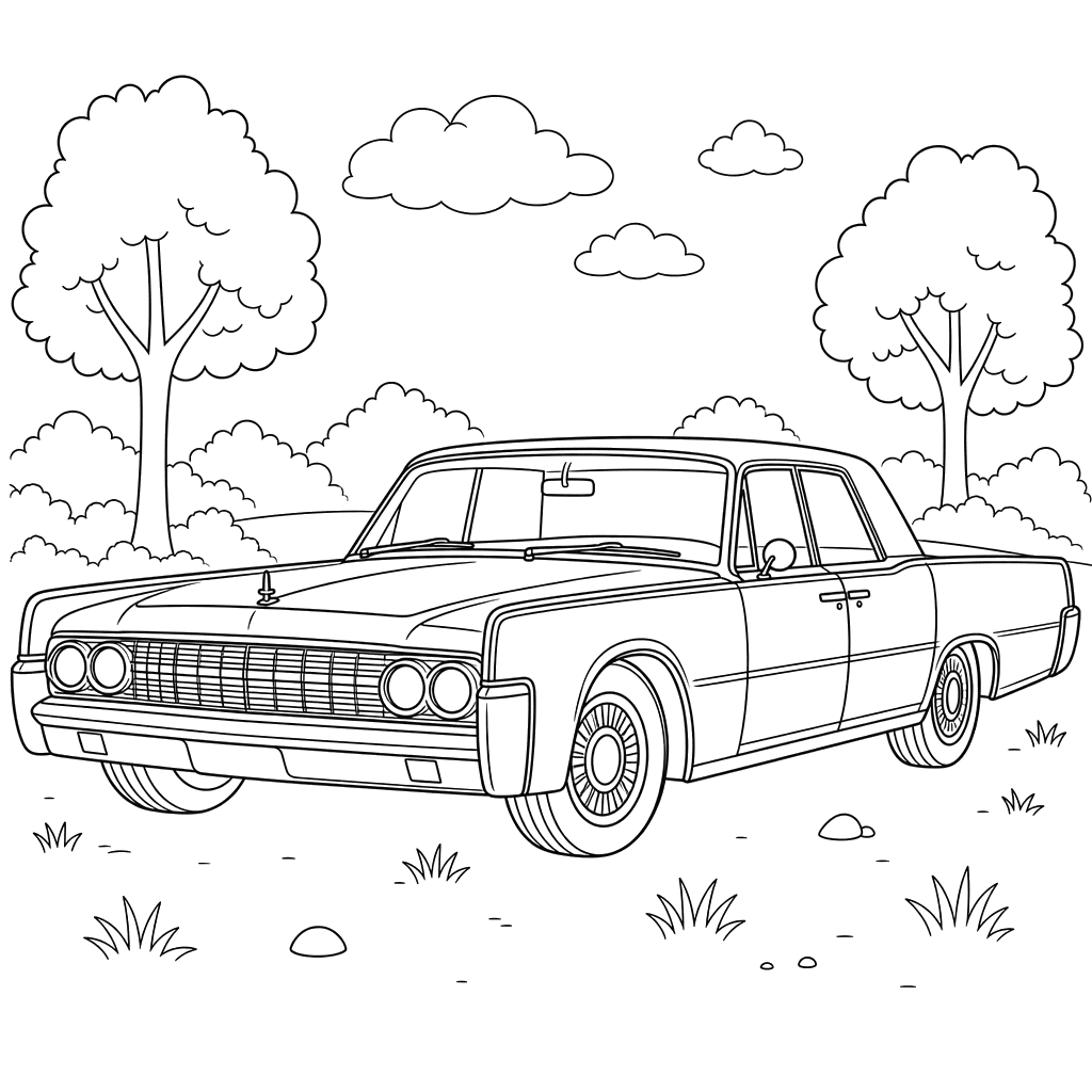 Coloriage Lincoln Continental